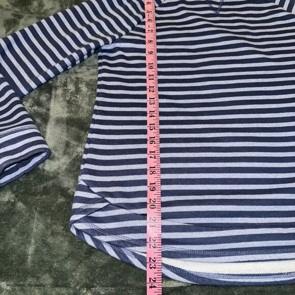 T By Talbots Sweatshirt Women's Small Multicolor Striped Boat Neck Raglan Sleeve - Picture 3 of 8